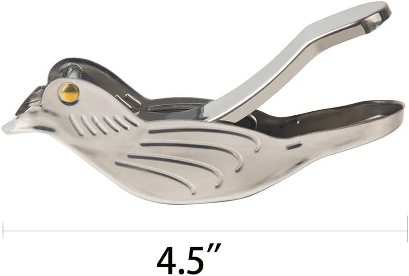 Maozcq Stainless Steel Bird Shape Lemon Juicer Orange Lime Lemon Squeezer Manual Hand Fruit Press Tool with Pour Spout
