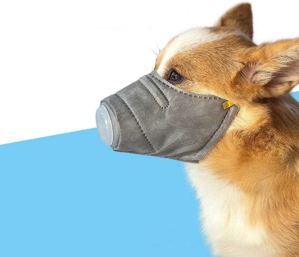 2 Pack Dog Air Filter Mask Respirator Pollution Dog Gas Mask Smoke Respirator Mask Filter for Dog
