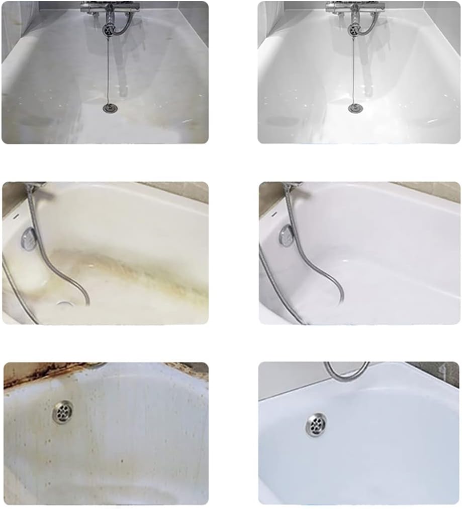 WYZHI 2 Pack Bathroom Descaler Cleaner Foam Glass Cleaner for Stubborn Stains Powerful Descaled Spray Bathtub Sink 60ml