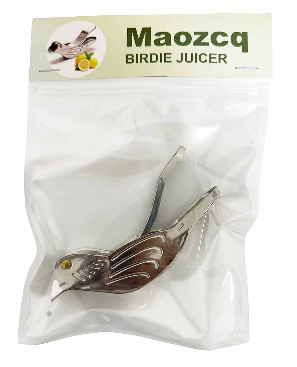 Maozcq Stainless Steel Bird Shape Lemon Juicer Orange Lime Lemon Squeezer Manual Hand Fruit Press Tool with Pour Spout