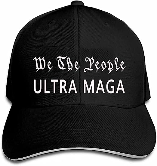 We The People Ultra MAGA Anti Biden Hat Proud Pro Trump Republican Adjustable Baseball Cap Unisex Men&Women Black