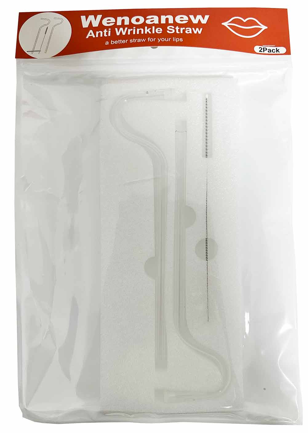 Wenoanew Anti Wrinkle Straw Flute Style Design for Engaging No Wrinkle Straw Say Goodbye to Wrinkles with Reusable Glass Drinking Lip Straw