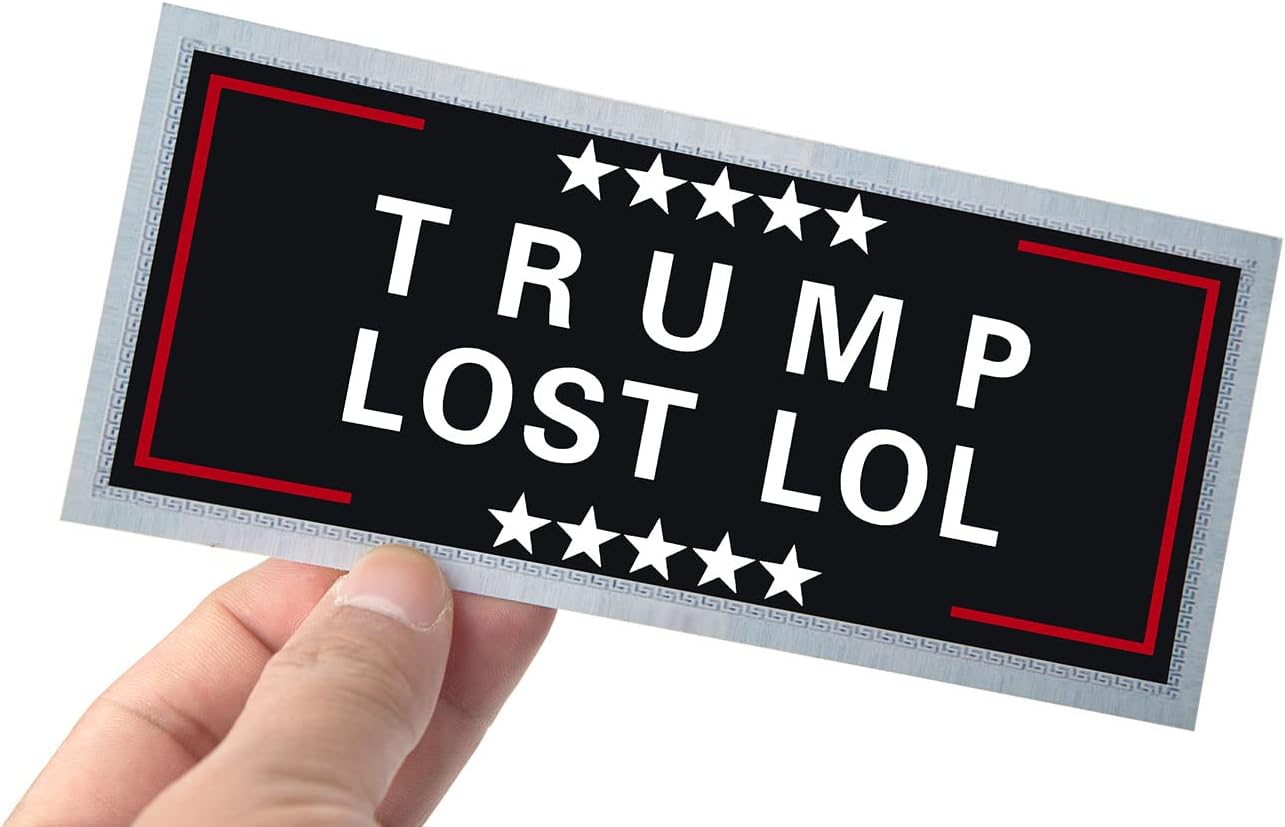 WYZHI 100 Pack Trump Lost 100 Dollar Bills Hundred Bills Gag Joke Prank Anti Trump Funny $100 Drop Card