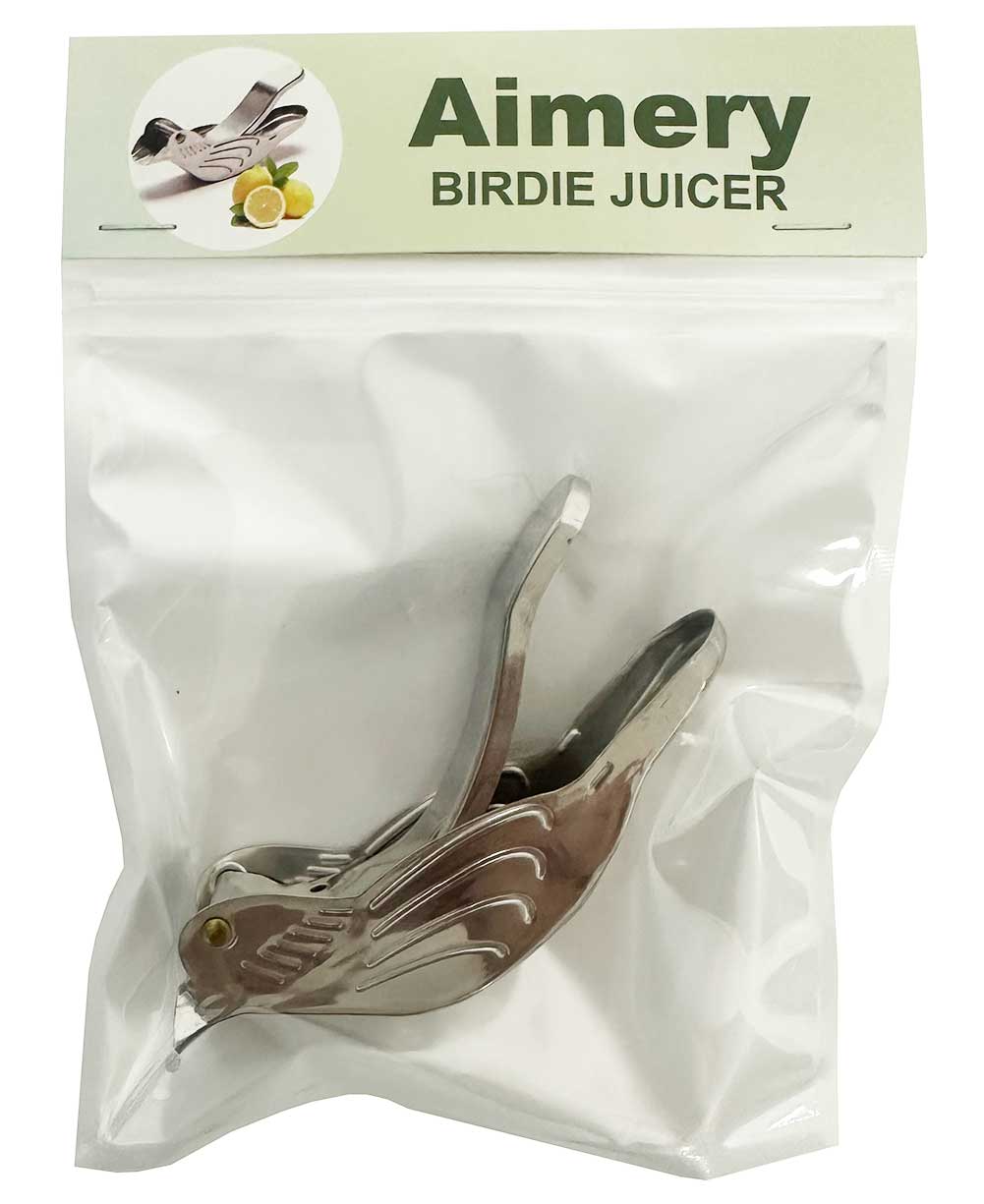 Aimery Stainless Steel Bird Shape Lemon Juicer Orange Lime Lemon Squeezer Manual Hand Fruit Press Tool with Pour Spout